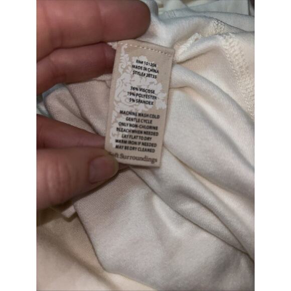 Soft Surroundings Viscose Blend Long Sleeve Pullover Top Size M - Picture 8 of 8